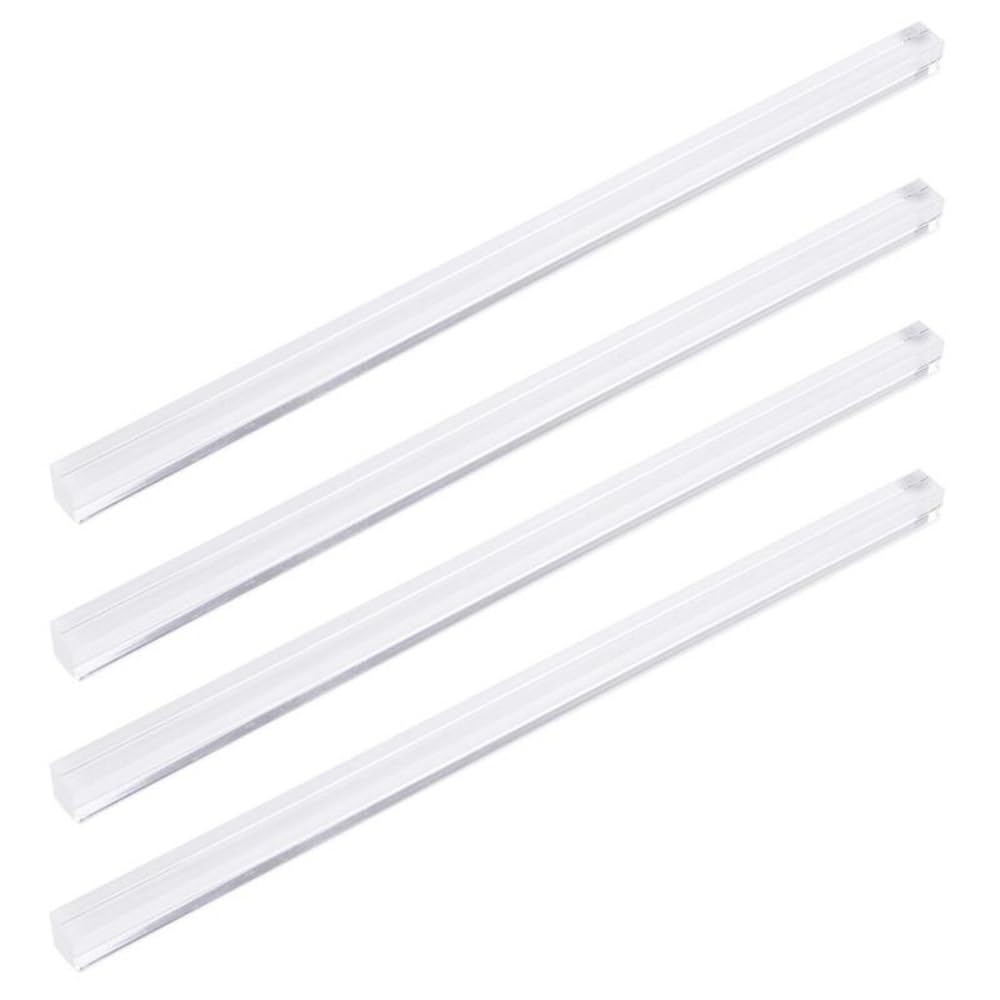 Pręty okrągłe z ABS i akrylu, Opakowanie 5 kwadratowych prętów akrylowych 3x3-20x20mm 100-500mm DIY Craft Model architektoniczny(6x6x300mm)