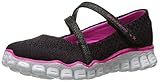 Skechers Kids Girls' Skech Flex II-Softie Sweets Sneaker,Black/Hot Pink,
