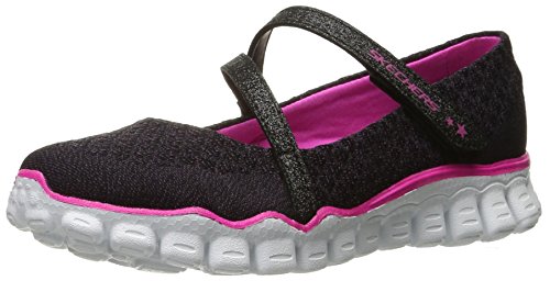Skechers Kids Girls' Skech Flex II-Softie Sweets Sneaker,Black/Hot Pink,