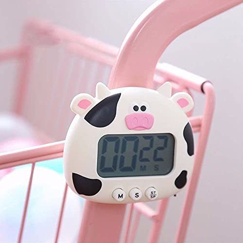 Xufun Kitchen Timer, Animal Digital Stopwatch Electronic Shower Chronograph Home Cooking Tool Alarm Clock Kitchen Timer Time Reminder(Pink Frog) #TOP3
