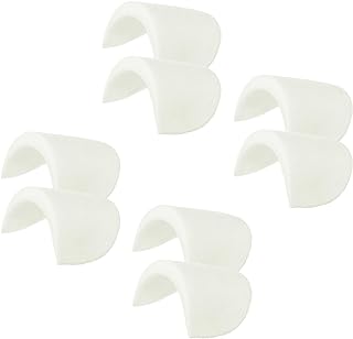 PATIKIL 4 Pairs Shoulder Pads, Costume Shoulder Pads Large Breathable Sponge Pads Thick Covered Set-in for Women Clothing Men Blazer Suit Coat Sewing, White