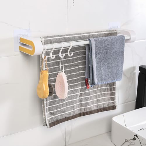 Porte-serviettes mural de salle de bain gris finition mate
