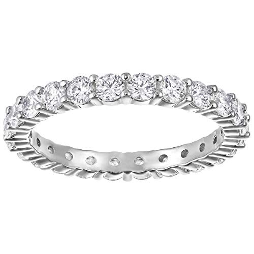 SWAROVSKI Crystal Extra-Large Vittore Round Ring, Rhodium-Plated - Size 7