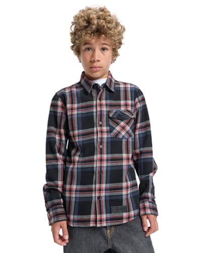 DC Shoes Marshal Flannel - Flannel Shirt for Boys 8-16 - Flanellhemd - Jungen 8-16 - 14/L - Schwarz