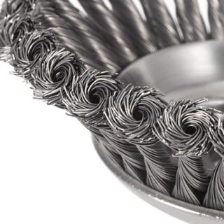 Escova De Aço Para Roçadeira Universal Limpa Tudo Cor Cinza