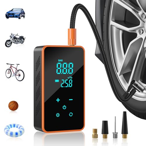 HOMREALM Tire Inflator Portable Air Compressor， Portable Air Pump For Car Tires Tire Inflator 150 Psi150psi & 20000mah Fast Inflation For Cars, Bikes & Motorcycle Tires, Balls