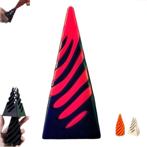 Spiral Cone Fidget Toy,Impossible Pyramid Passthrough Sculpture,Impossible Cone Fidget,Helix Screw Fidget Toy,Pass Through Pyram