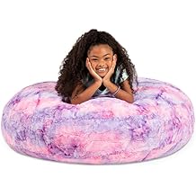 Jaxx Cocoon 4 Foot Bean Bag Chair - Faux Fur، Unicorn Pink