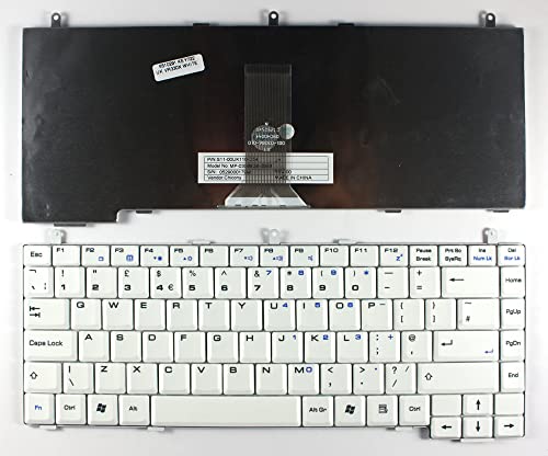 Clavier portable blanc LG K1 Power4Laptops remplacement PC