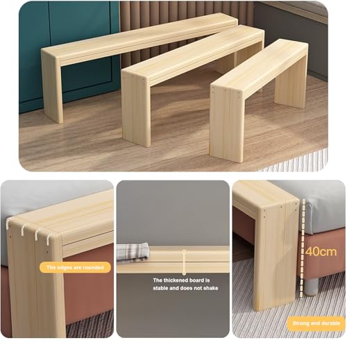 Banco de cocina de madera estilo granja rustico para mesa de comedor 5