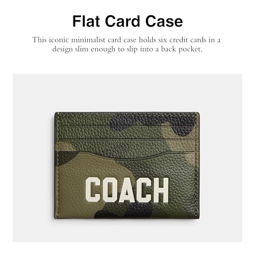 Coach Men's Flat Card CASE, Camo, One Size2