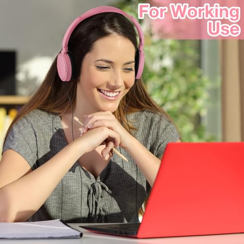 Image of Yunsailing 18 Pack Classroom Headphones Bulk, Wired Headphones,Pink