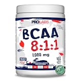 PROLABS – Bcaa Aminoacidi Ramificati Compresse 8.1.1, Amminoacidi 100% Veg con Vitamina B6, B1 e L-Leucina (8 parti) Crescita e Recupero Muscolare, Integratore Post e Pre Workout, 400 Tablet (1000 mg)