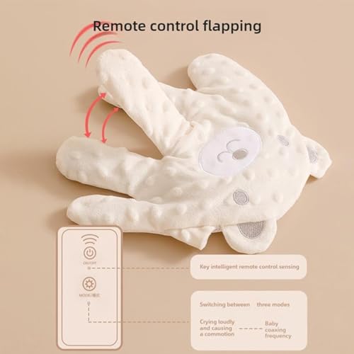 Baby Soothing Palm, Baby Patter for Sleep, Baby Startle Prevention Hand Glove, Electric Baby Hand Sleep Soothers Pillow, Red Bean Filling, Cute for Newborns, Baby Girl, Baby Boy (B) - Image 5