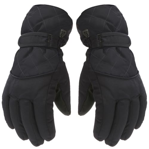 Gant de Neige pour Enfants Gant de Ski pour Enfants Gant Thermique Coupe-Vent d'hiver Mitaine de Sports de Plein air antidérapante avec Poignet côtelé tricoté aux Filles et garçons de 3 à 12 Ans