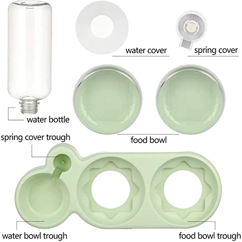 Comedero para Gatos Cuenco de gato for mascotas Alimentador automático for perros Botella de agua potable Alimentador de mascotas Contenedor de agua con soporte Accesorios for mascotas Cuencos de Viaj
