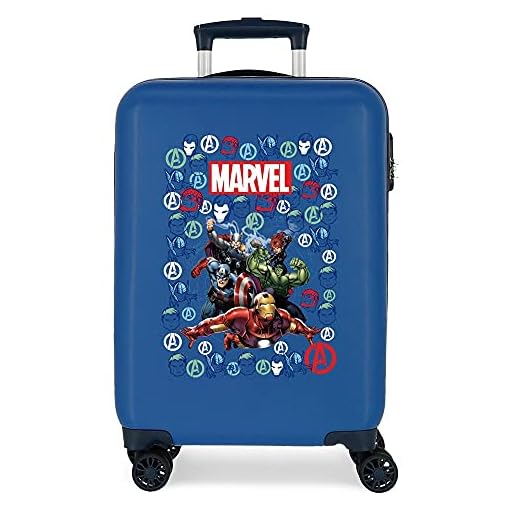 Marvel Avengers Team Valigia da cabina, 38 x 55 x 20 cm rigida ABS chiusura  a combinazione laterale 34 2 kg 4 ruote… – Skybooking
