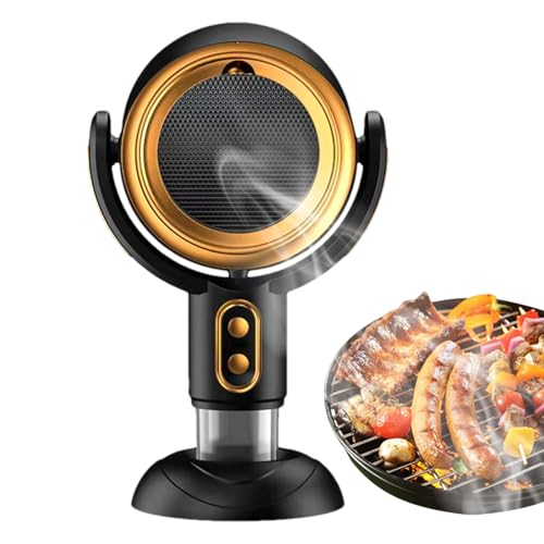 Cappa aspirante da tavolo - Ventilatore da cucina portatile, unità filtro aria a basso rumore 35x21x15 cm Pulitore da cucina ricaricabile tramite USB Dispositivo compatto per la cattura del fumo | Cap