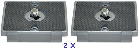 2 placas de liberación rápida para Bogen 3157N Manfrotto 200PL-14 RC2 3030 3130 con tornillo de 1/4 pulgadas para cabeza esférica