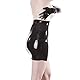 Rubberfashion Latex Rock Damen kurz - kurzer Latexrock Midirock - Rubber Latex Skirt für Frauen schwarz 0.4mm S