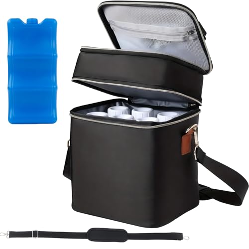 Sac isotherme pour lait maternel portable avec poches de rangement pour biberons