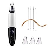 Limpiador de Poros Extractor Succionador de Poros Limpiador Facial Electrónico Succionador de Puntos Negros Blackhead Remover USB recargable con pantalla LED