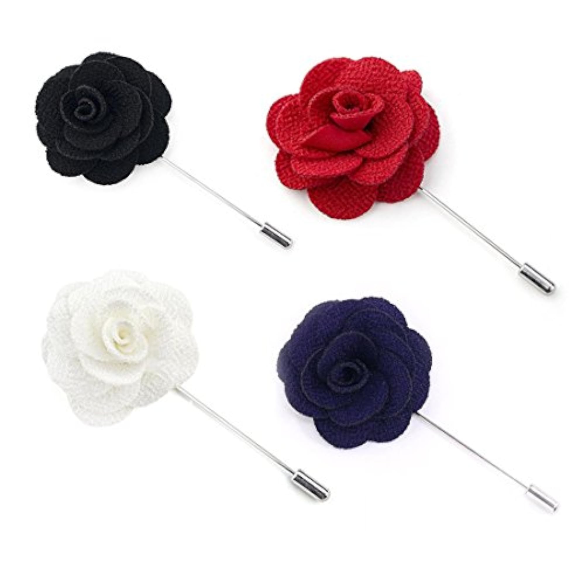 Handmade Flower Lapel Brooch for Men, Tuxedo Pin