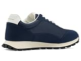 Armani Exchange Męskie buty sportowe Side Geometric Logo Motifs, Navy+ Off, 46 EU, Navy Off, 46 EU