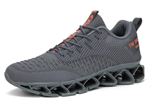Image of Vooncosir Men's Fashion Sneakers Breathable Mesh Running Shoes Blade Non Slip Soft Sole Casual Athletic Walking Shoes