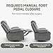 Rocker Recliner Chair with Heat and Massage, 360° Swivel Recliner Chairs for Adults, Oversized Recliner Single Sofa Seat with Cup Holders, Lazy Boy Recliner Single Sofa Seat, Grey