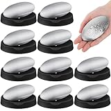 Conelist 10 Pack Stainless Steel Soap Bar, Deodorant Metal Soap Bar Silver Soap Odor Remover Wash Your Hands to Remove Smell Like Onion, Fish or Garlic