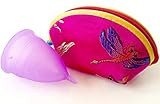 Luna Cup Menstrual, 1 Period Cup With 1 Carry Bag (S w/Zipper Case)