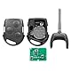 3 Tasten Autoschlüssel Fernbedienung für Ford Mondeo Focus Fiesta C Max S Max Galaxy (433MHz 4D63 Chip KR55WK47899) (4D63)