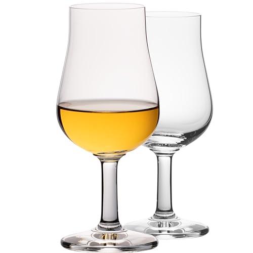 IMPERIAL Nosing Glas 2er Set – Tastingglas für Whisky & Brandy – 120ml Crystalline Glas Whiskeyglas Spülmaschinenfest