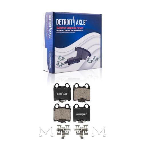 Image of Detroit Axle - Brake Kit for Lexus GS300 GS400 GS430 IS300 SC430 Drilled & Slotted Disc Brakes Rotors Ceramic Brake Pads Replacement : 11.65 inch inch Front Rotor and 12.09 inch inch Rear Rotor