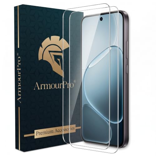Image of ArmourPro 3D Borderless Tempered Glass for Oppo F31 Pro and Oppo F31, Set of 2 HD Clear Screen Protectors with 3D Curved Edges, 9H Hardness, Oleophobic Coating, Case Friendly