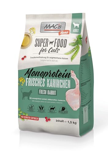 Mac's Cat Trockenfutter Premium für Katzen 1,5 kg (Kaninchen Einzelprotein)