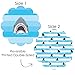 Big Dot of Happiness Shark Zone - Jawsome Shark Party or Birthday Party Round Table Decorations - Paper Chargers - Place Setting for 12