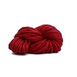Zituop Super Chunky Roving Big Yarn for Hand Knitting Crochet, 250g, 8.8 Ounze (Burgundy)