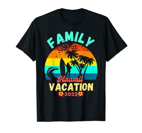 Grupo de vacaciones hawaiano familiar a juego Hawaii 2022 Camiseta