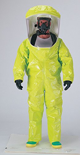 Dupont TK554TLYXL00015C Encapsulated Level A Suit, Expanded Back, Front Entry, TychemTK, X-Large