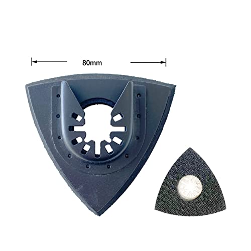 Zczqc 2Pcs Black Triangular Hook & Loop Oscillating Multitool Sanding Pads Quick Release Oscillating Tool For Power Tool Fore Machine Tools #TOP3