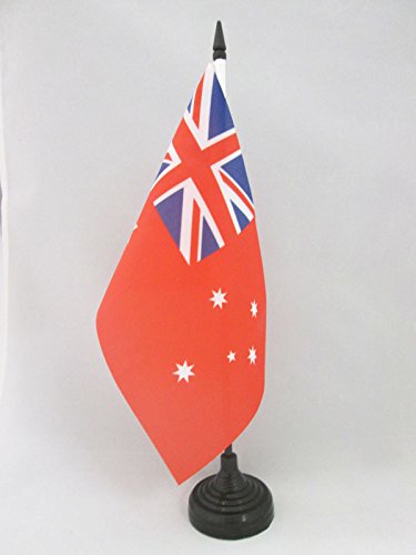 AZ FLAG Australia Red Ensign Table 21 x 14 cm – Small Office s Australian Merchant 14 x 21 cm