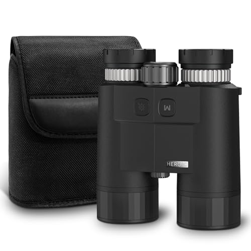 VOTJPYS 10x42 Laser Rangefinder Binoculars for Hunting – 2286 Yds ACD/Los, Scan Mode, ±1m Accuracy, Red OLED, HD Optics (Deer 1189 Yds)