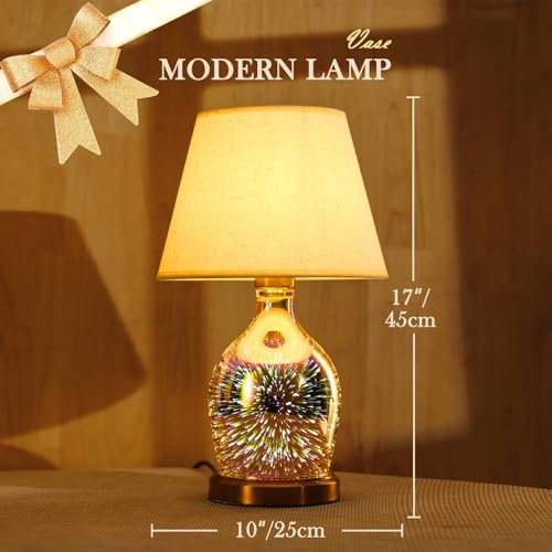 Porseme Glass Table Lamp with Bulb Included — view 2