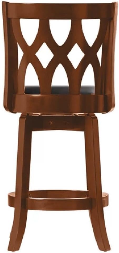 Boraam Cathedral Counter Height Swivel Stool, 24-Inch, Cherry