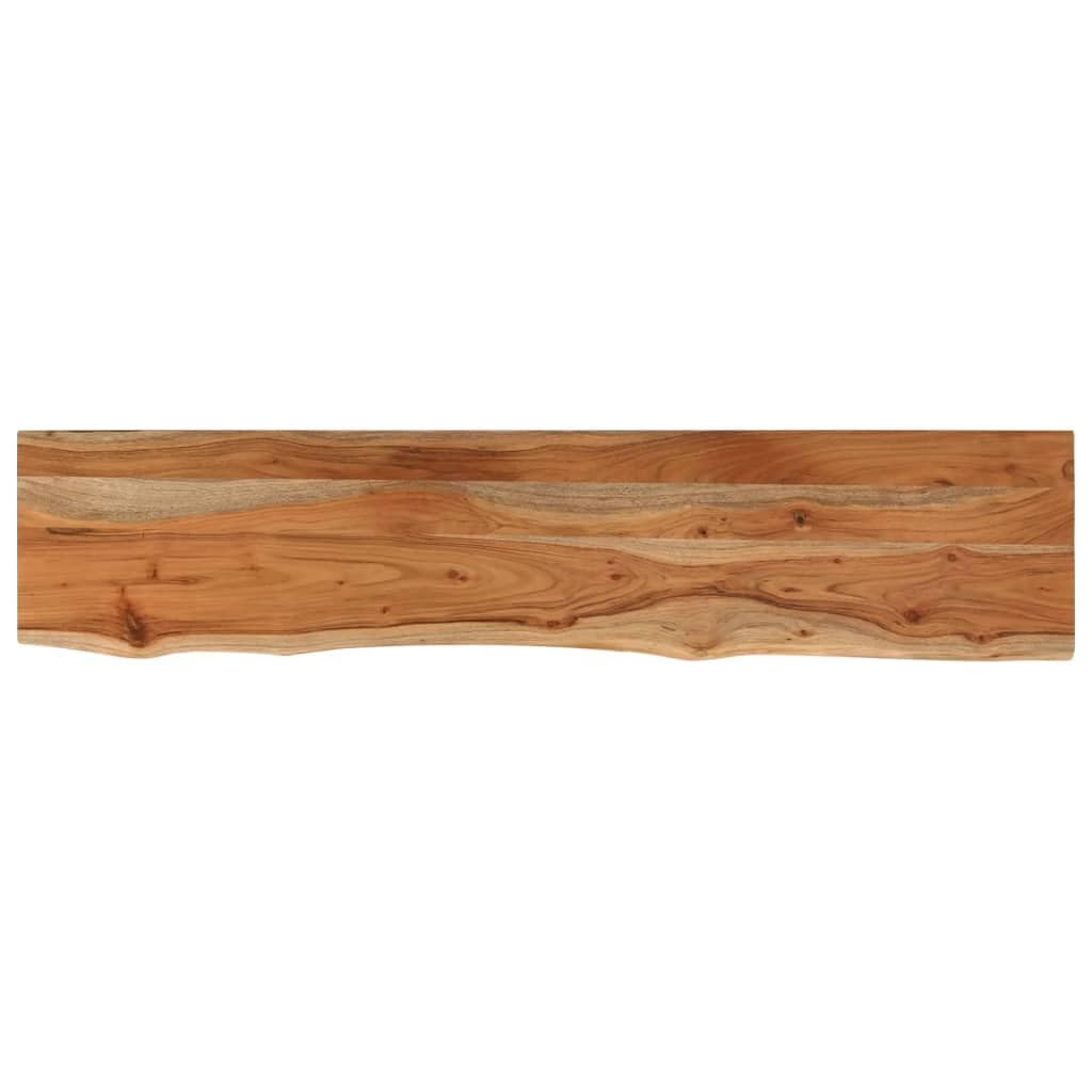 vidaXL Wall Shelf 90x20x2.5 cm Rectangular Solid Wood Acacia Live Edge — image 1