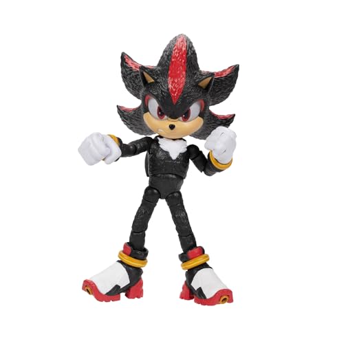 SONIC THE HEDGEHOG Sonic 3 Movie Shadow Collector Toy Figure by Jakks Pacific, Stands 5” / 13 cm Tall - Image 4