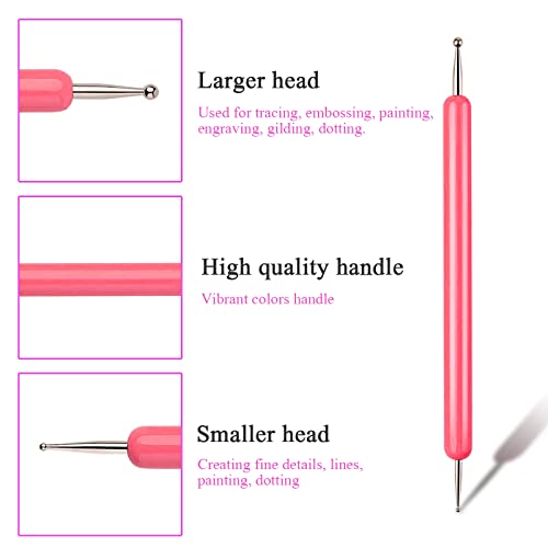 Sularpek Dotting Tool Set, 5 Pcs Embossing Stylus With Double Sized Ball Tips, Ball Embossing Stylus For Transfer Paper, Tracing Tools For Drawing #TOP4