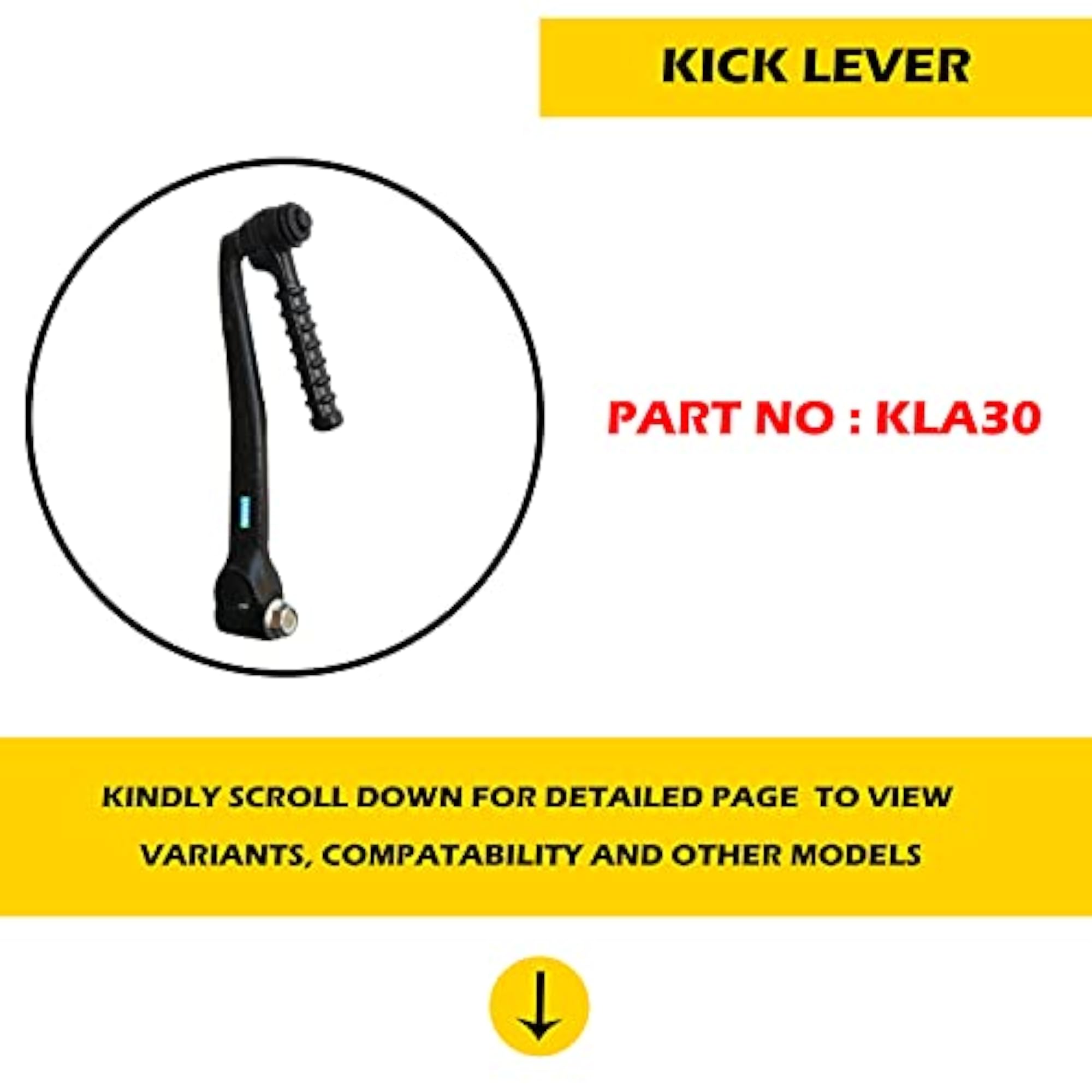 KLA30 Kick Lever Assembly for Honda Activa 6G